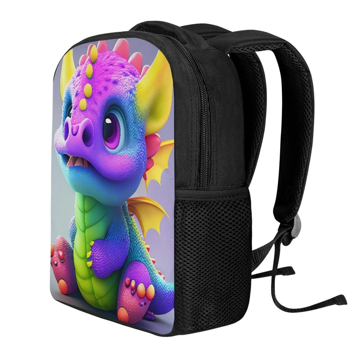 3D Dragon Backpack - black