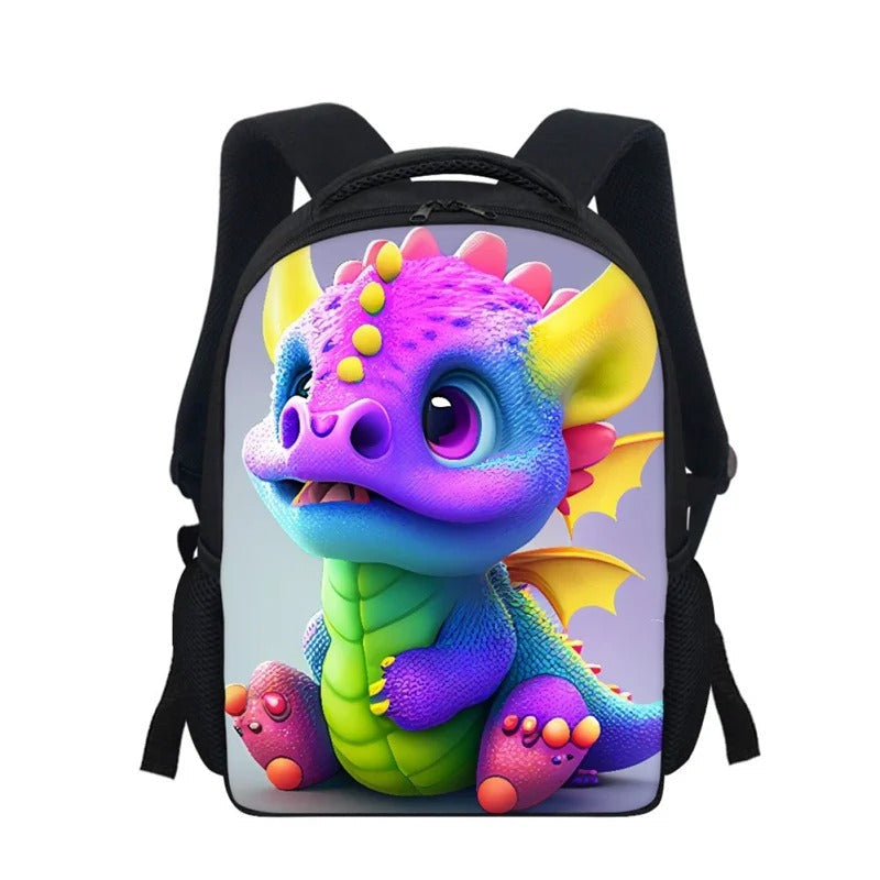 3D Dragon Backpack - black