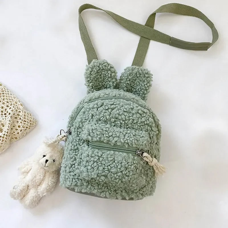 Backpack with Bunny Ears - green
