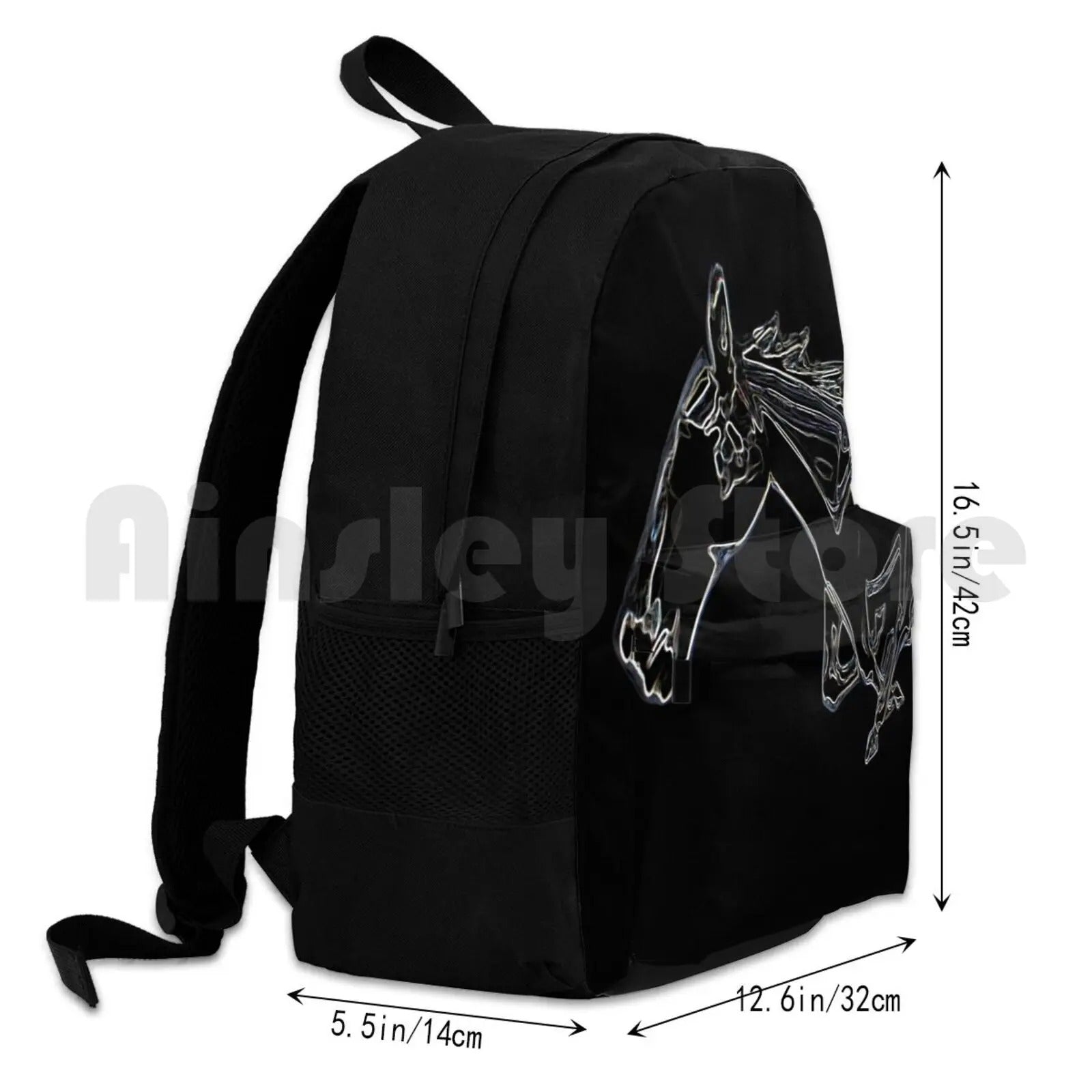 Backpack with Horse Logo