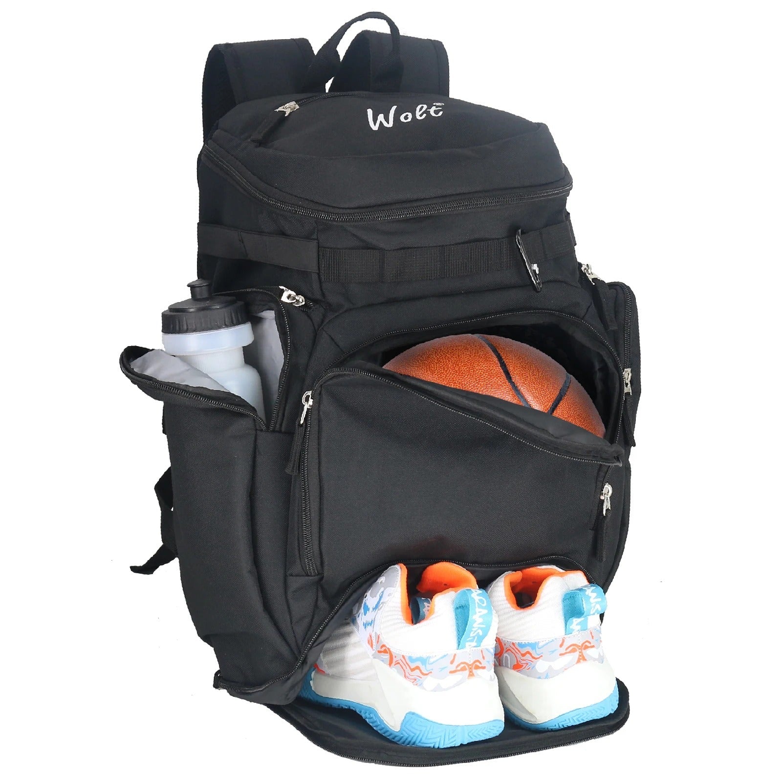 Basketball Pro Backpack - Black / 18 inches