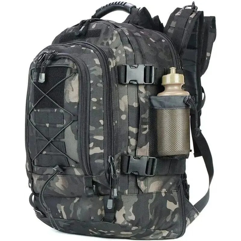 Big Fishing Backpack - black Multicam / 40L to 64L