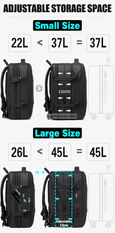 Black Travel Backpack