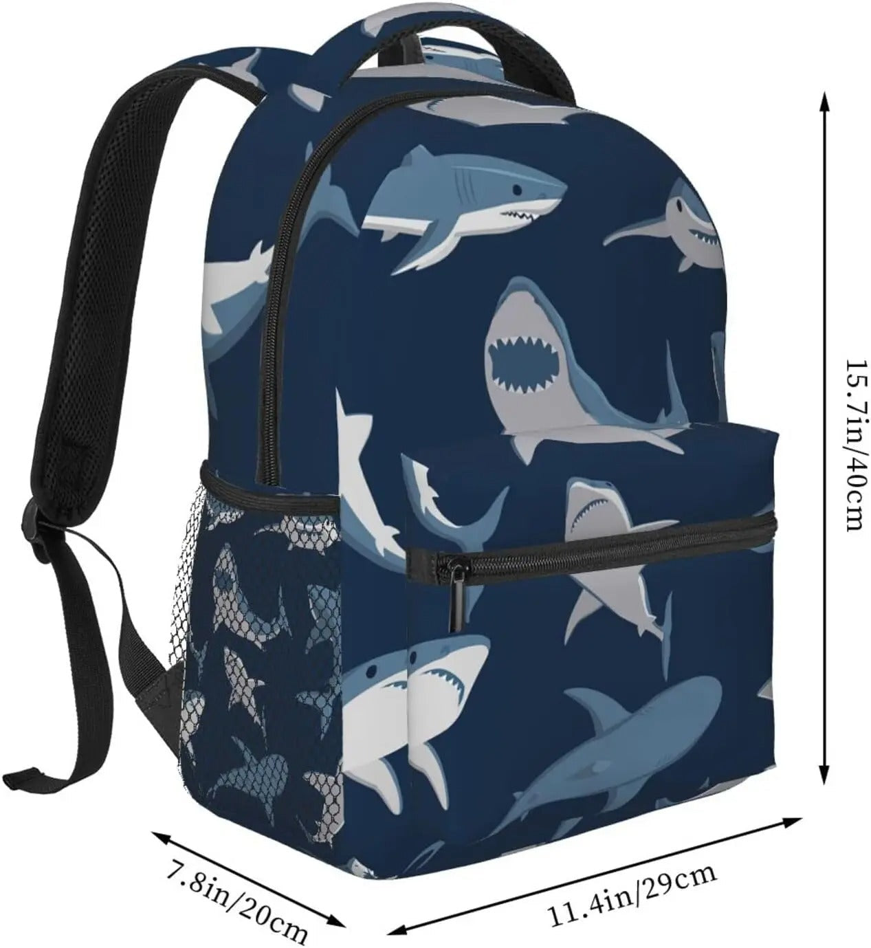 Blue Shark Backpack