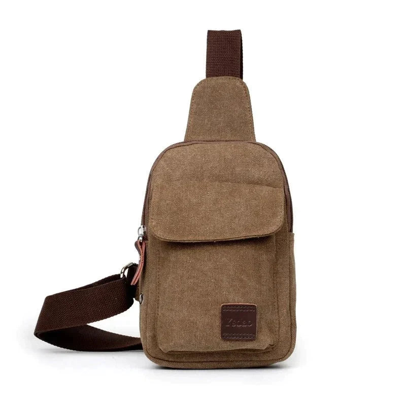 Canvas Sling Backpack - Brown