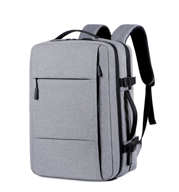 Carry On Travel Backpack - Grey