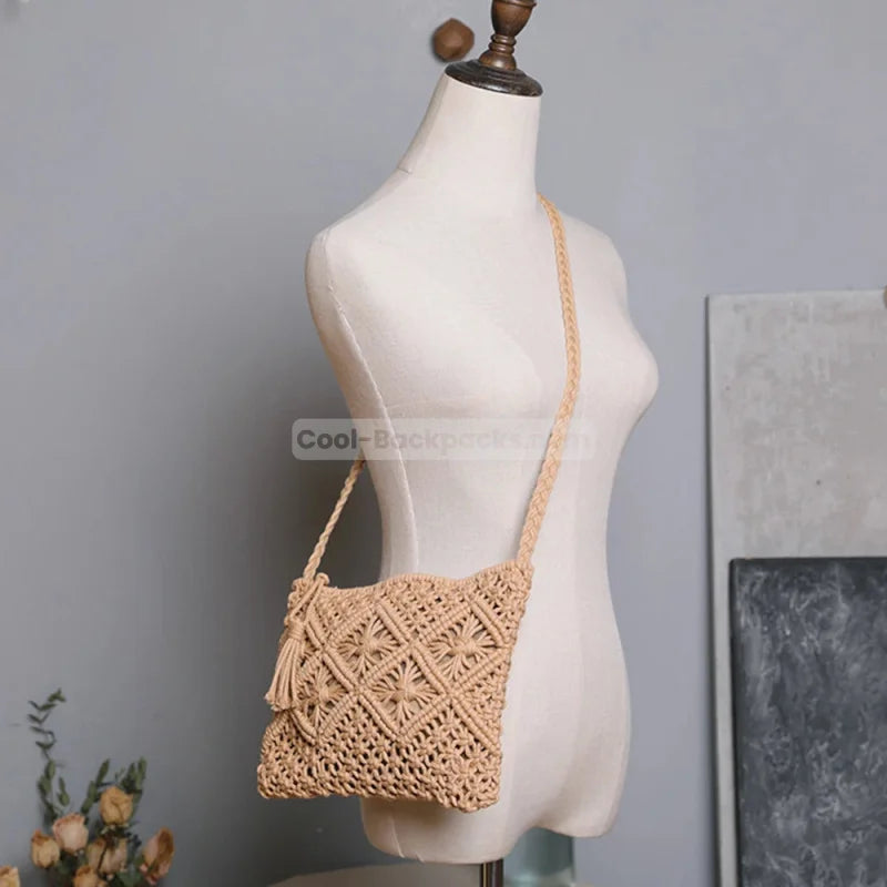 Crochet Messenger Bag