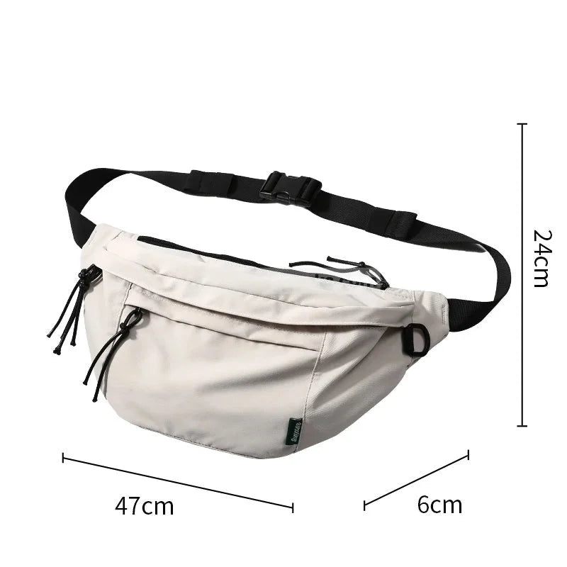Crossbody Sling Backpack - White