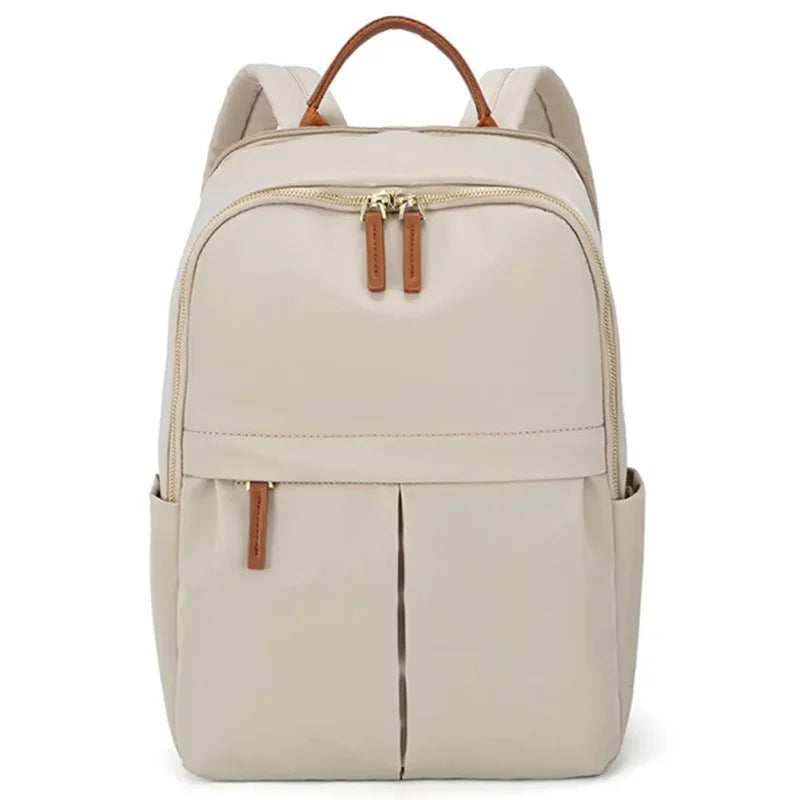 Designer Travel Backpack - Beige