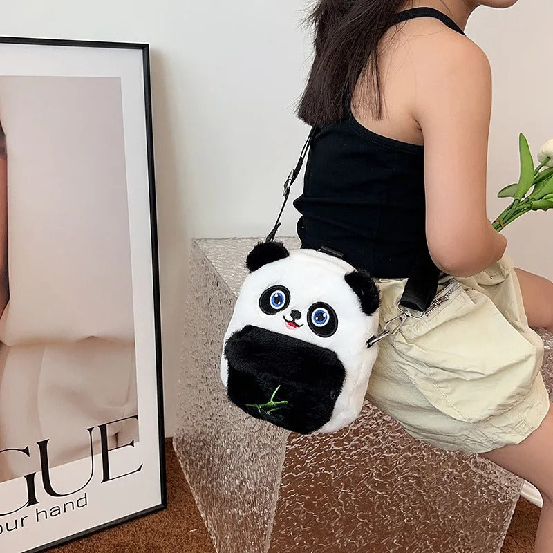 Fluffy Panda Backpack