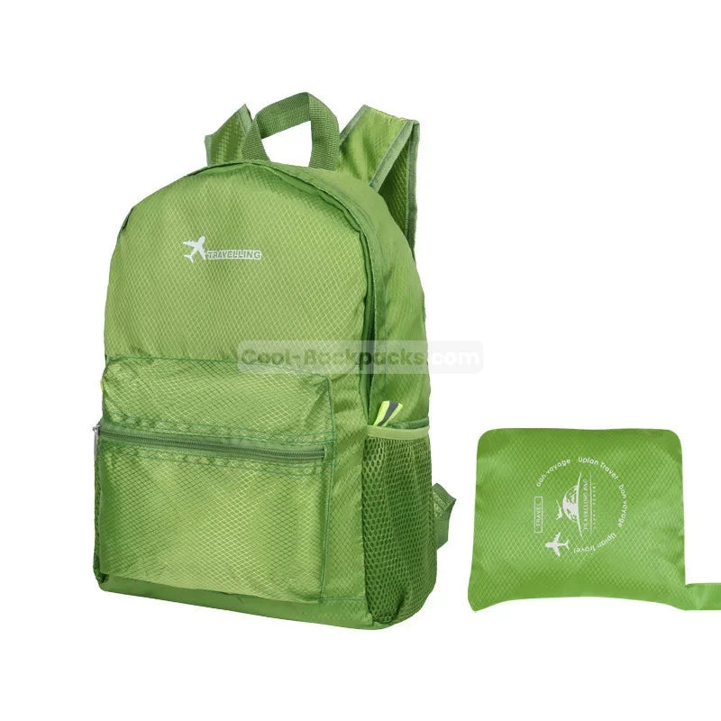 Foldable Travel Backpack - Green