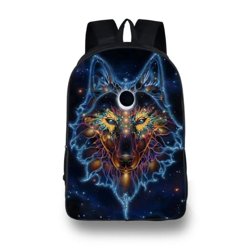 Galaxy Wolf Backpack