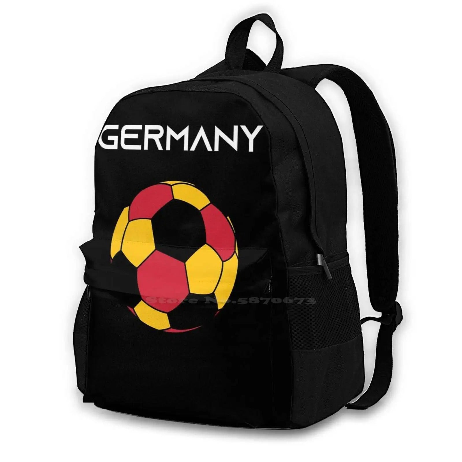 Germany Soccer Backpack - Backpack - Black