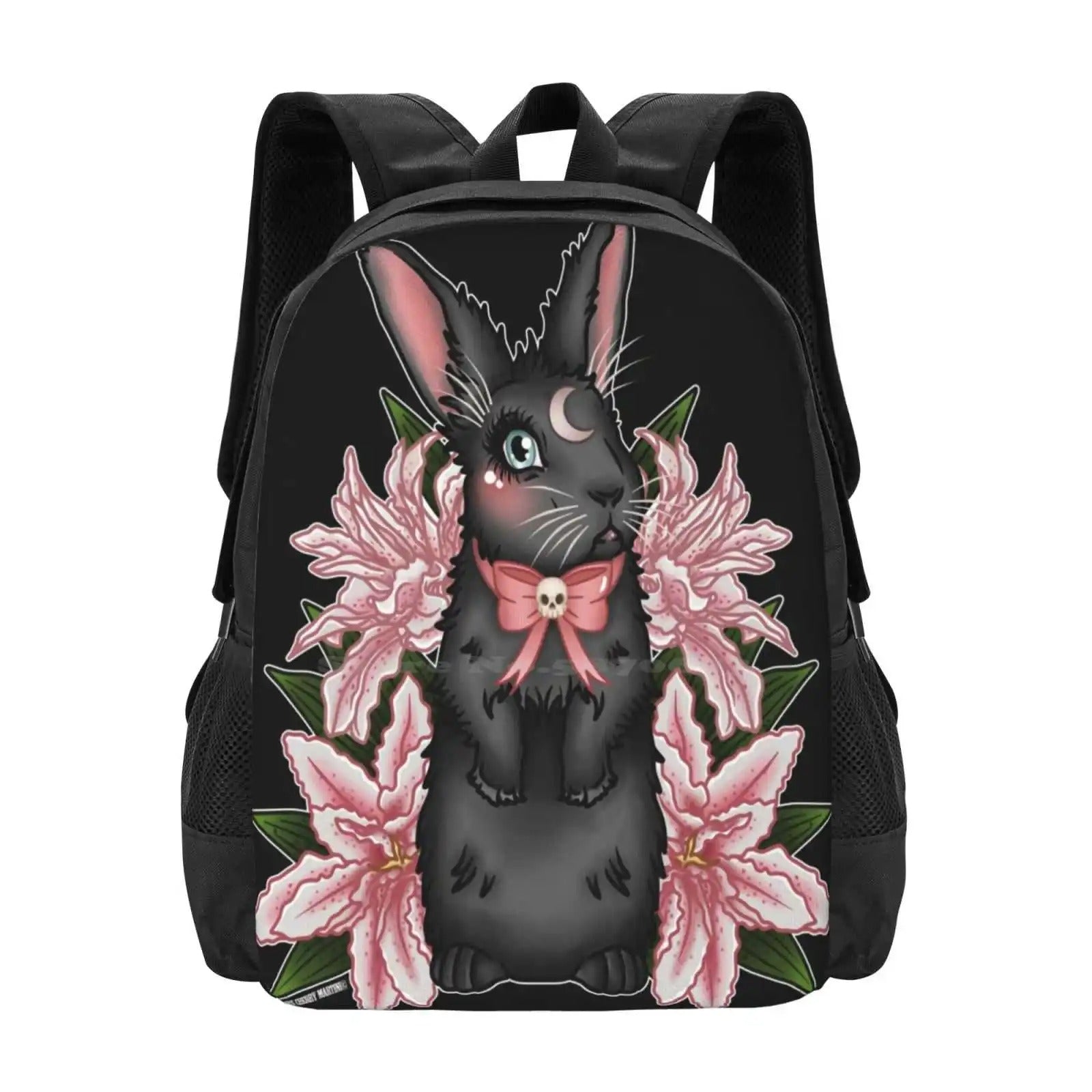 Gothic Bunny Backpack - Backpack - Black