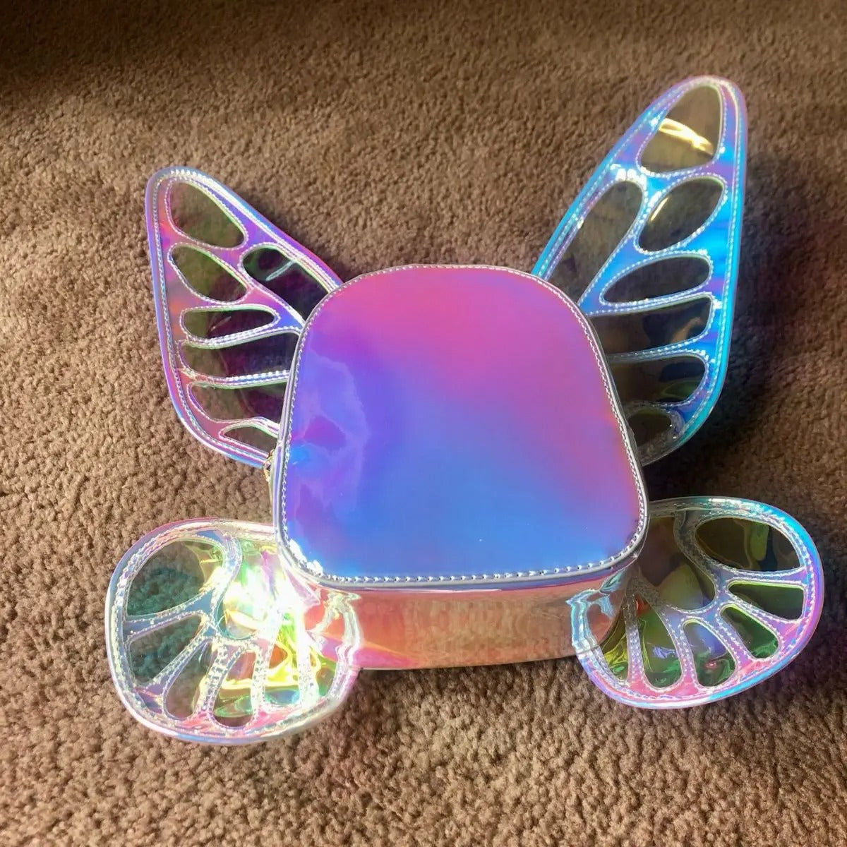 Holographic Butterfly Backpack
