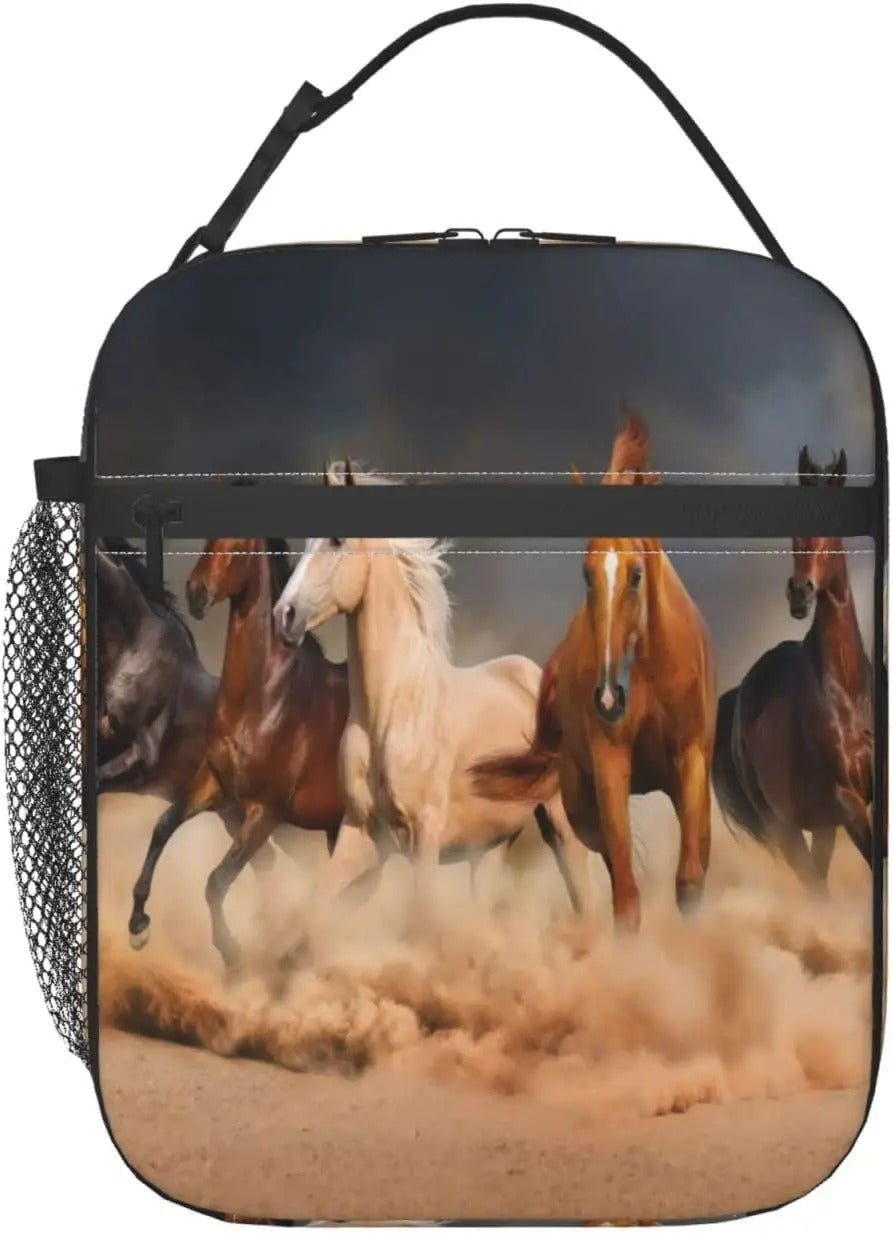 Horse Backpack and Lunchbox - Equine Themed