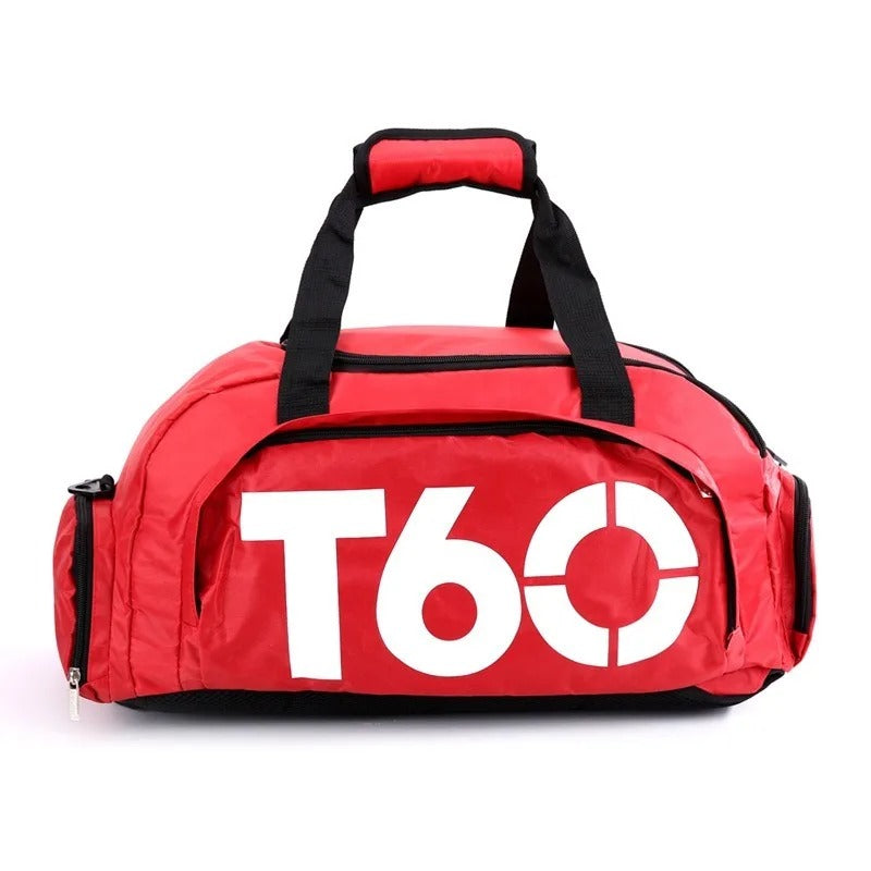 Large Gym Backpack - Red White