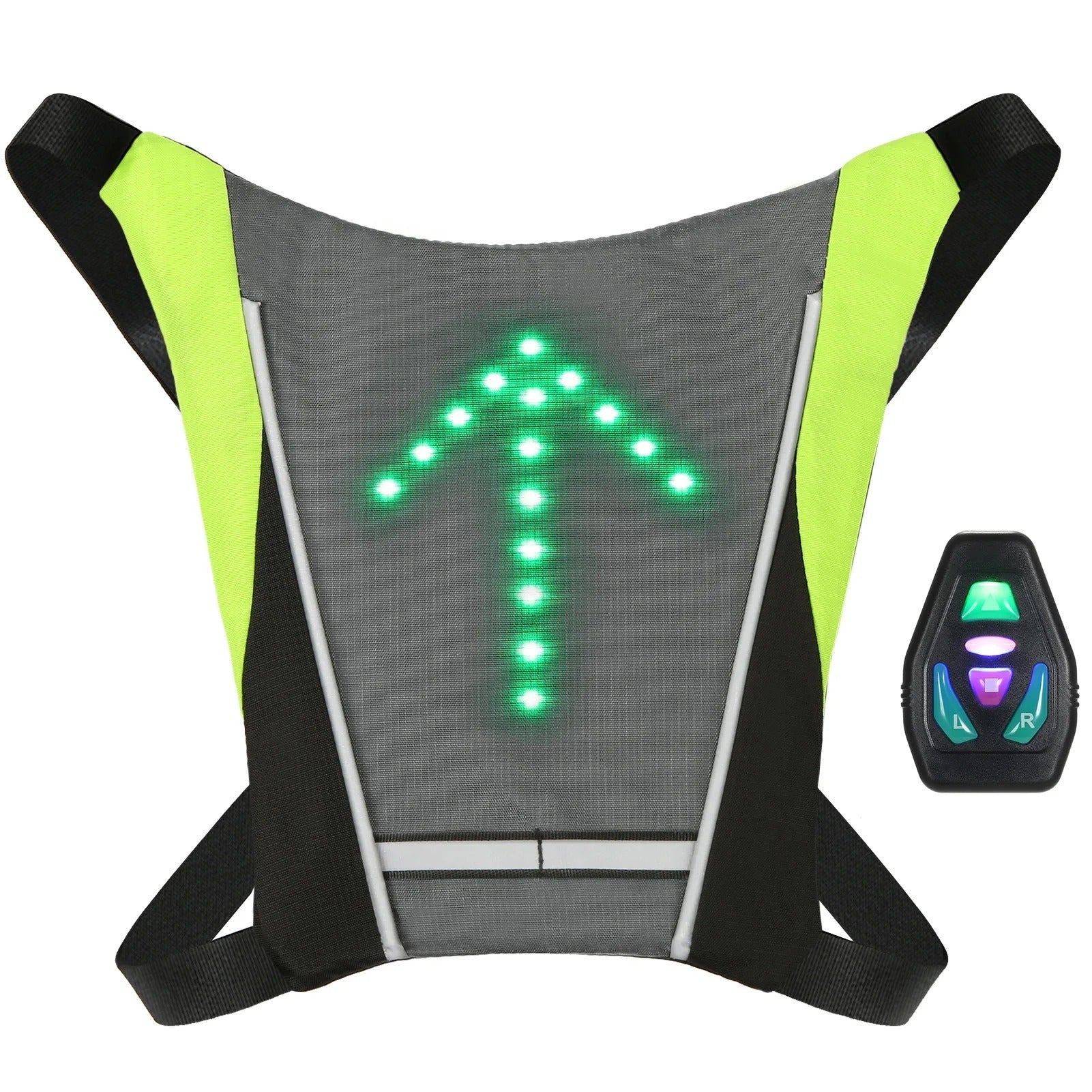 LED Cycling Backpack - Grey Style 1