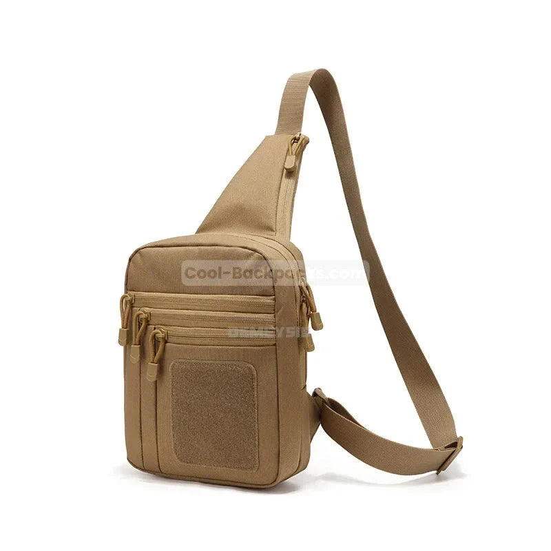 Military Sling Backpack - Brown