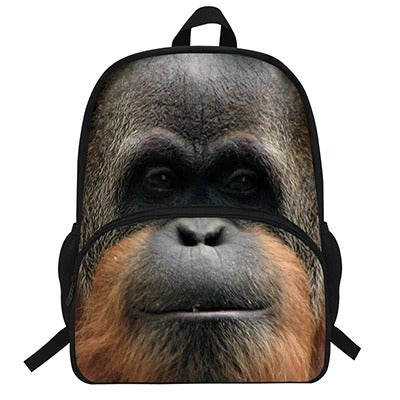 Monkey Print Backpack - zd929
