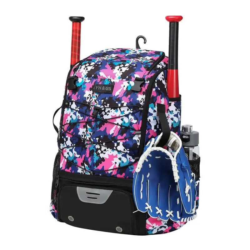 Purple Baseball Backpack