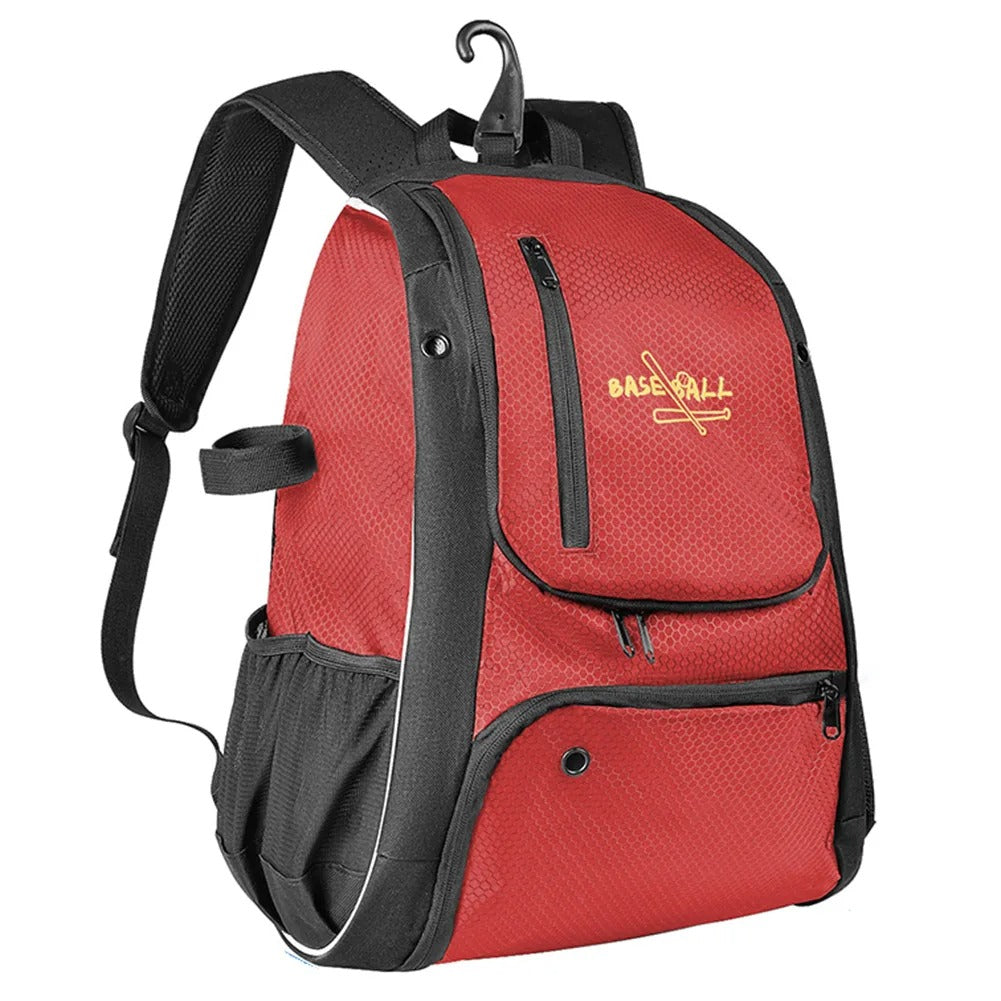Red Baseball Backpack