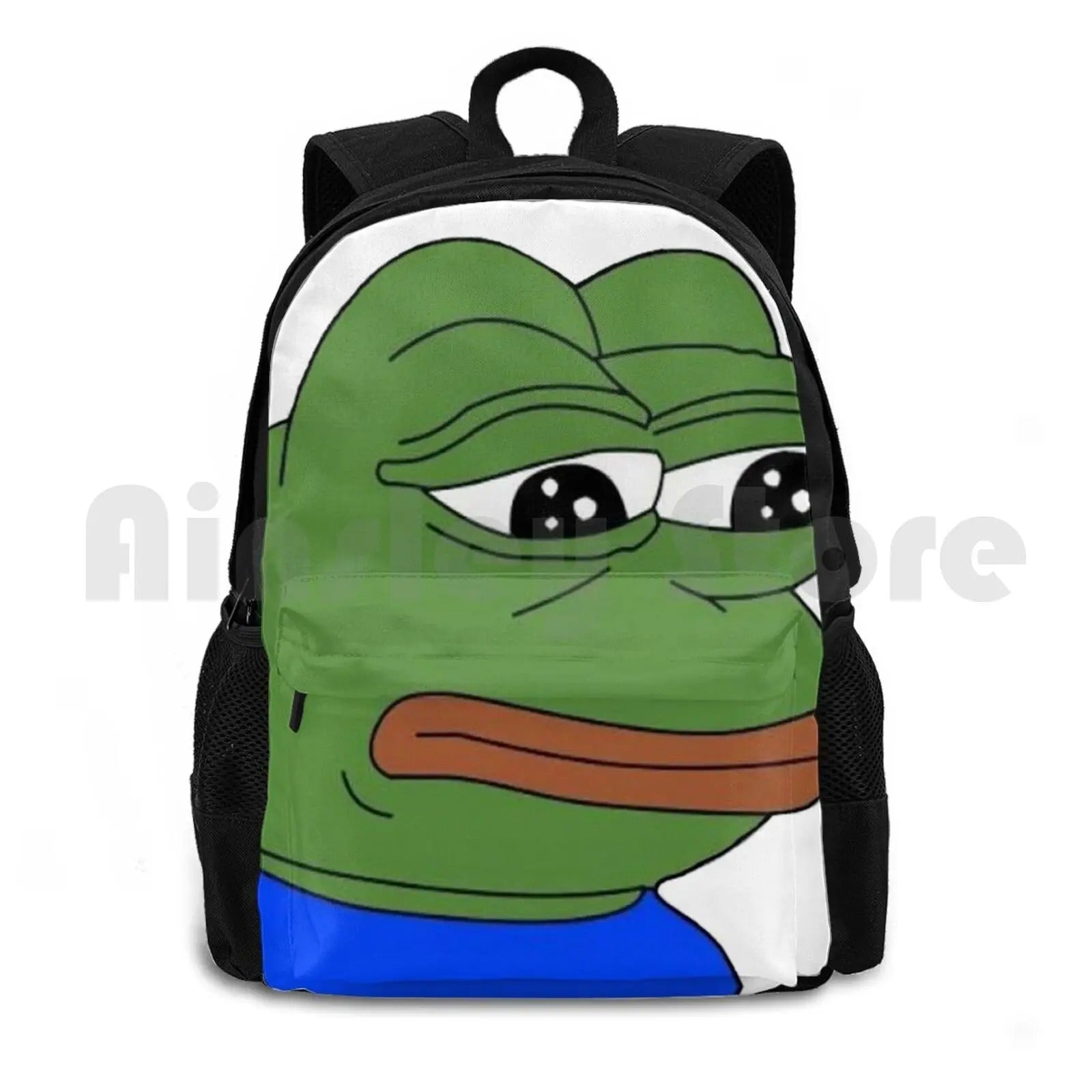 Sad Frog Backpack - Black