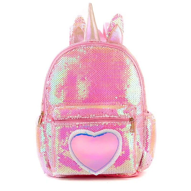 Unicorn Magic Sequin Backpack - Pink