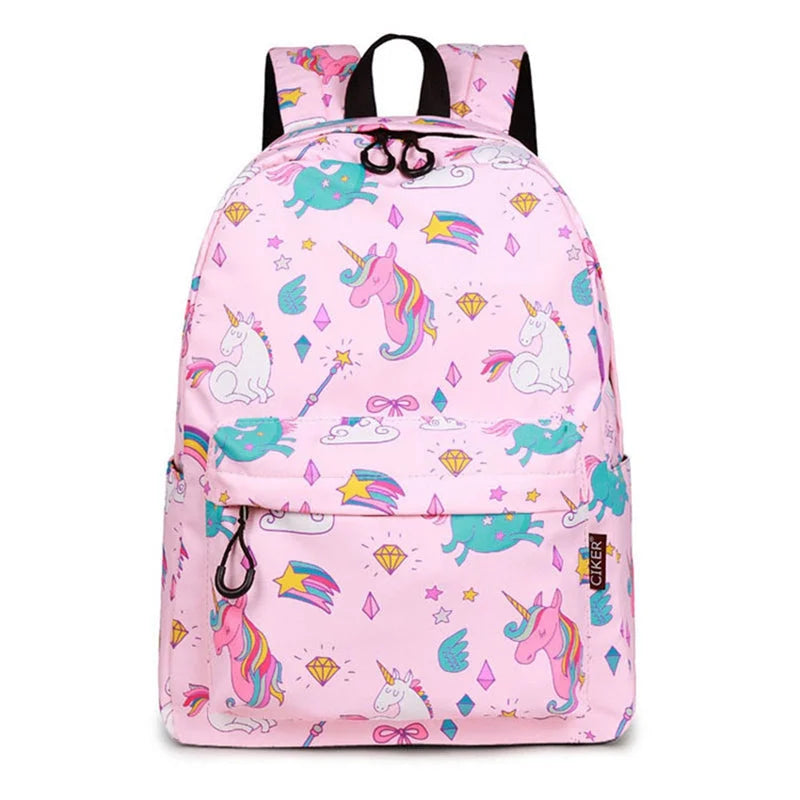 Unicorn School Backpack - Pink