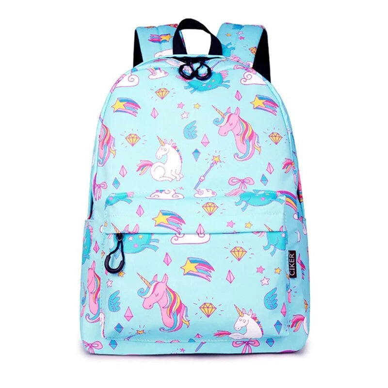 Unicorn School Backpack - Blue