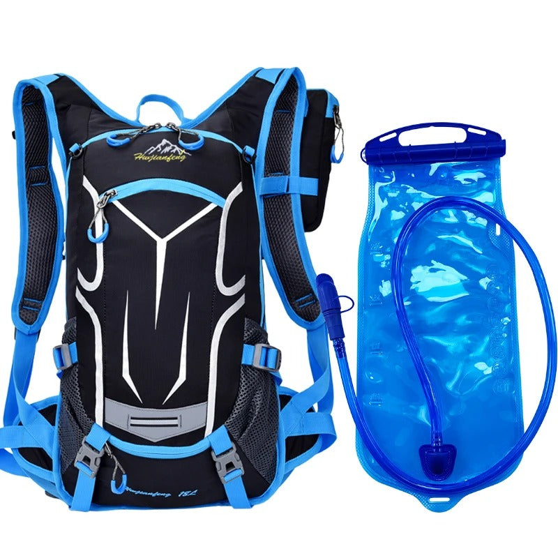 Water Backpack Cycling - Blue and Bladder