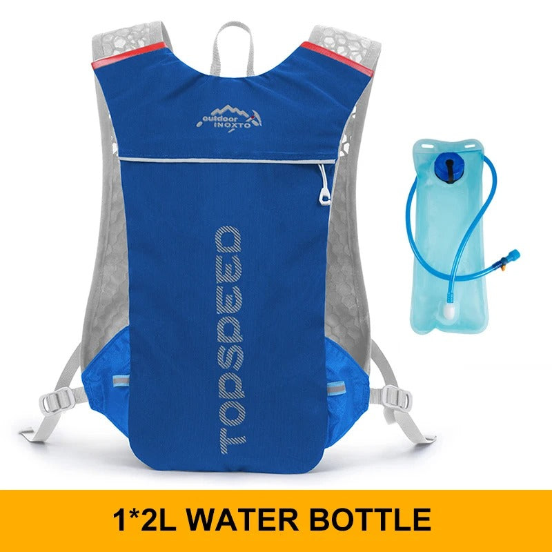 Water Bottle Backpack For Running - Blue 2l Bag