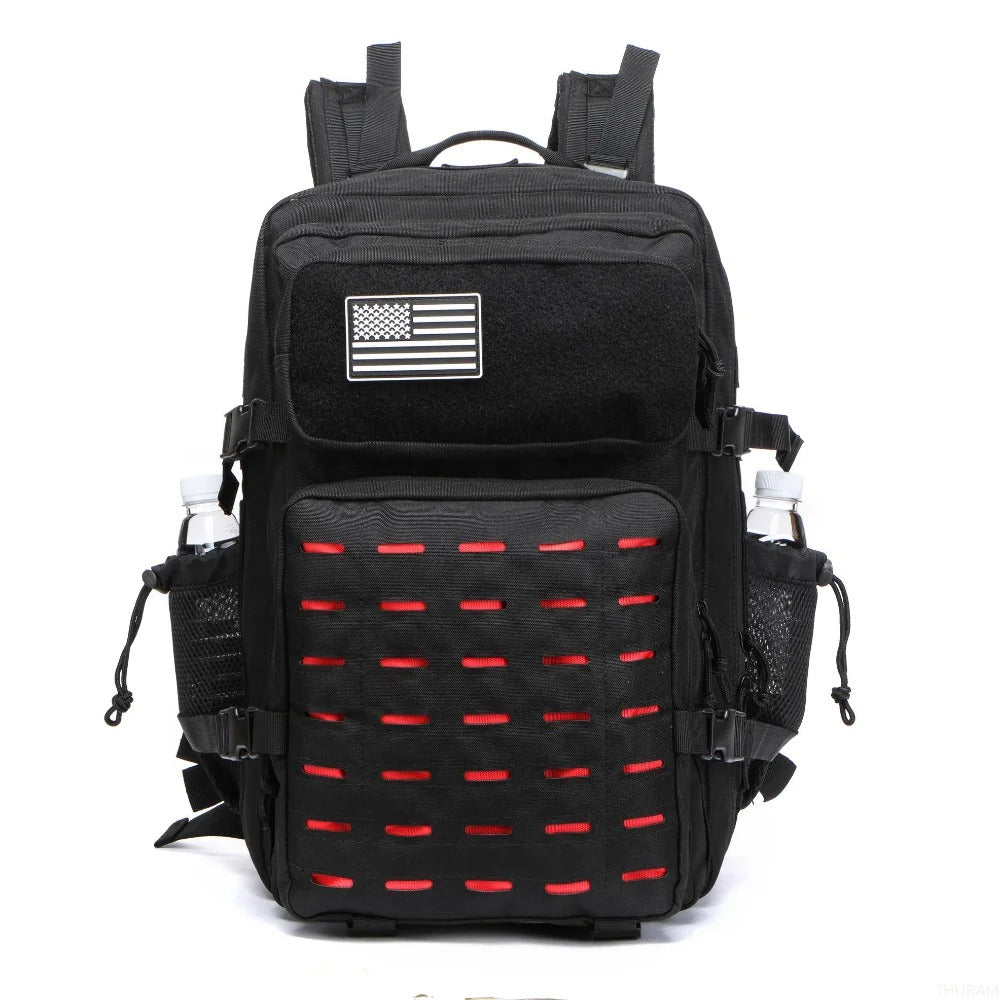 Waterproof Fishing Backpack - Red Black