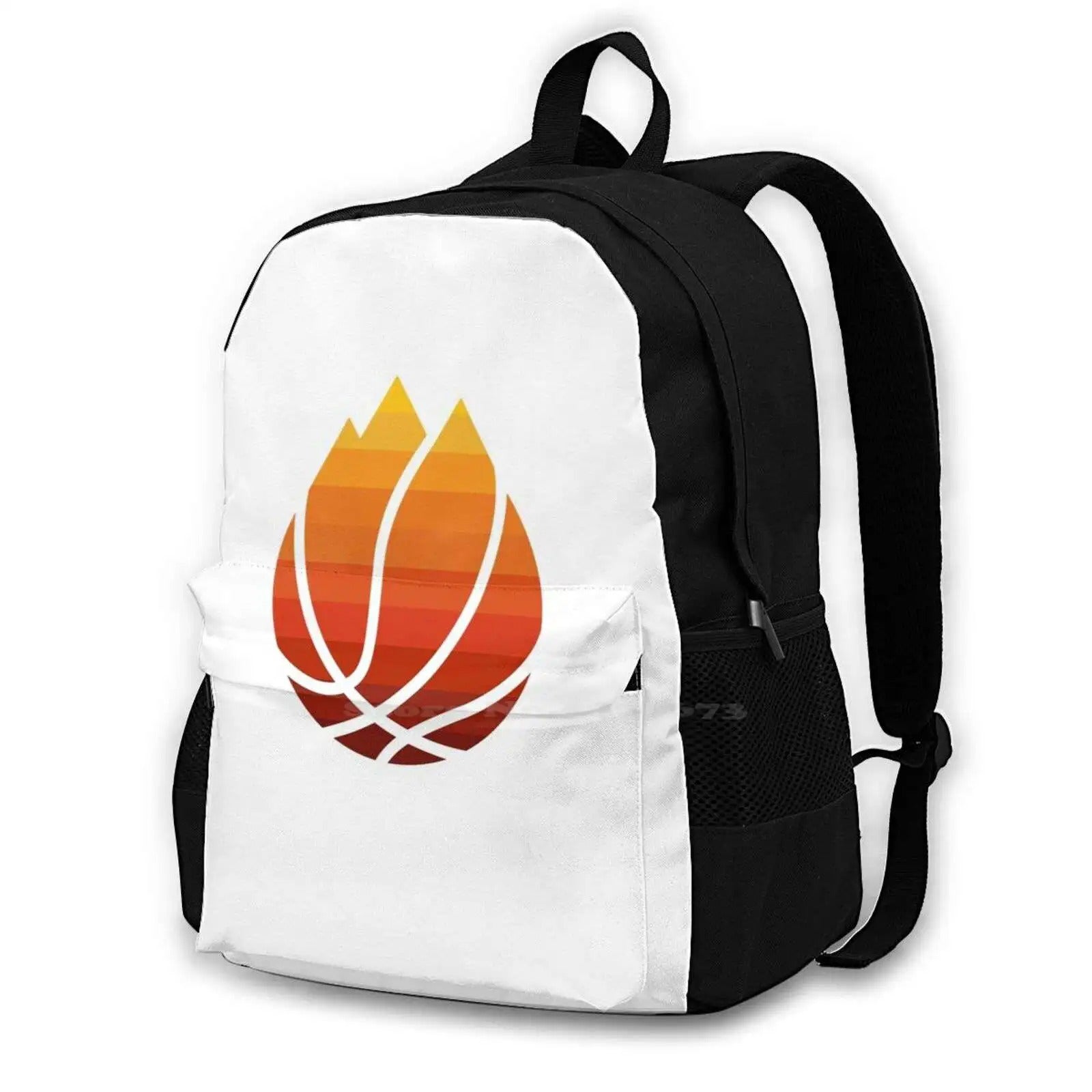 White Basketball Backpack - Backpack - Black