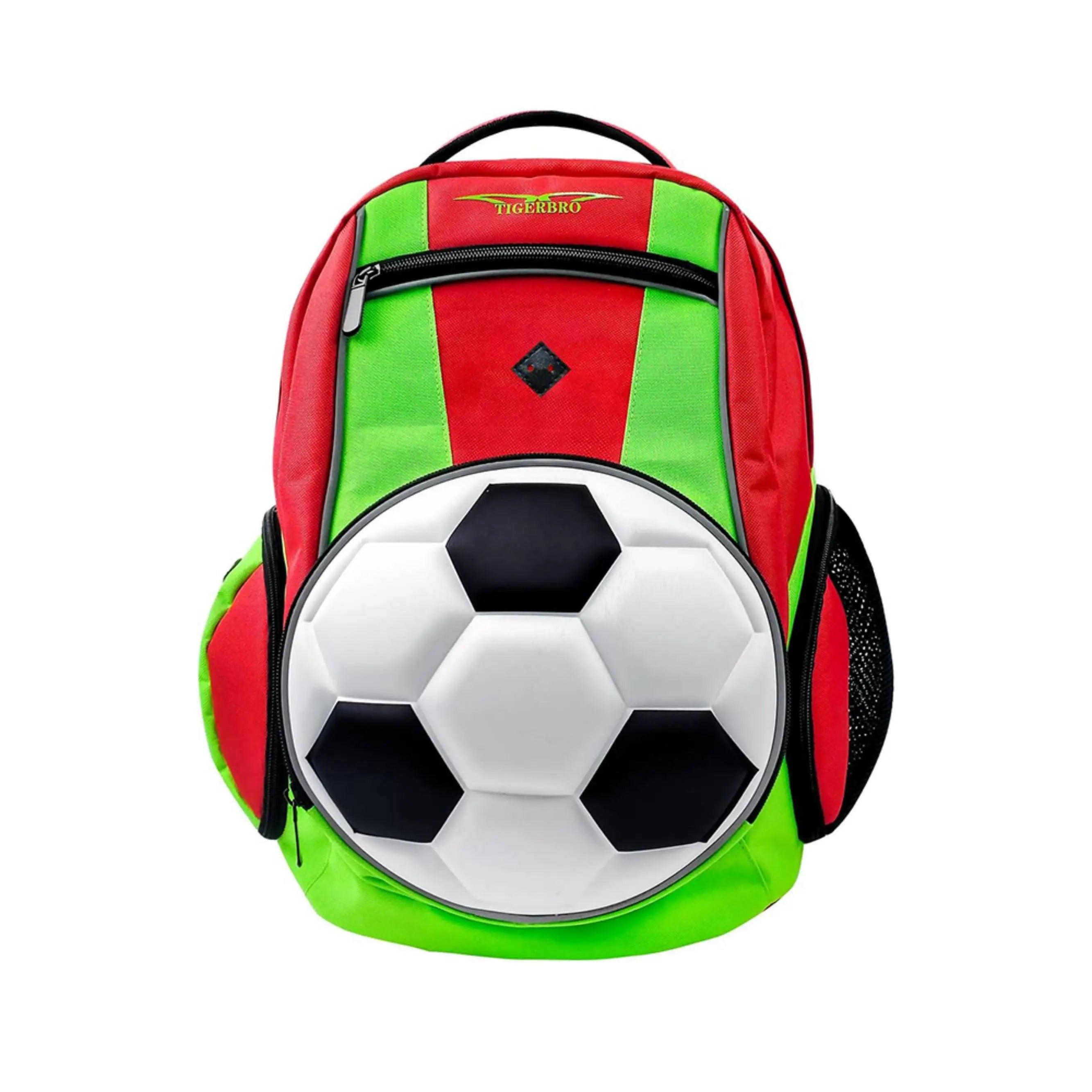 Youth Soccer Backpack - GREEN / 17 Inches