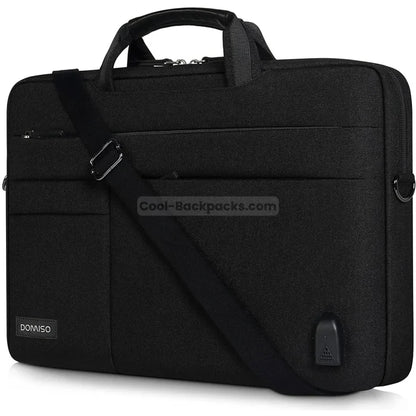 17 inch Laptop Messenger Bag - Black