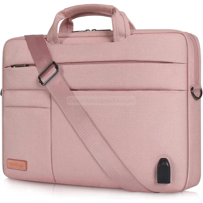 17 inch Laptop Messenger Bag - Pink