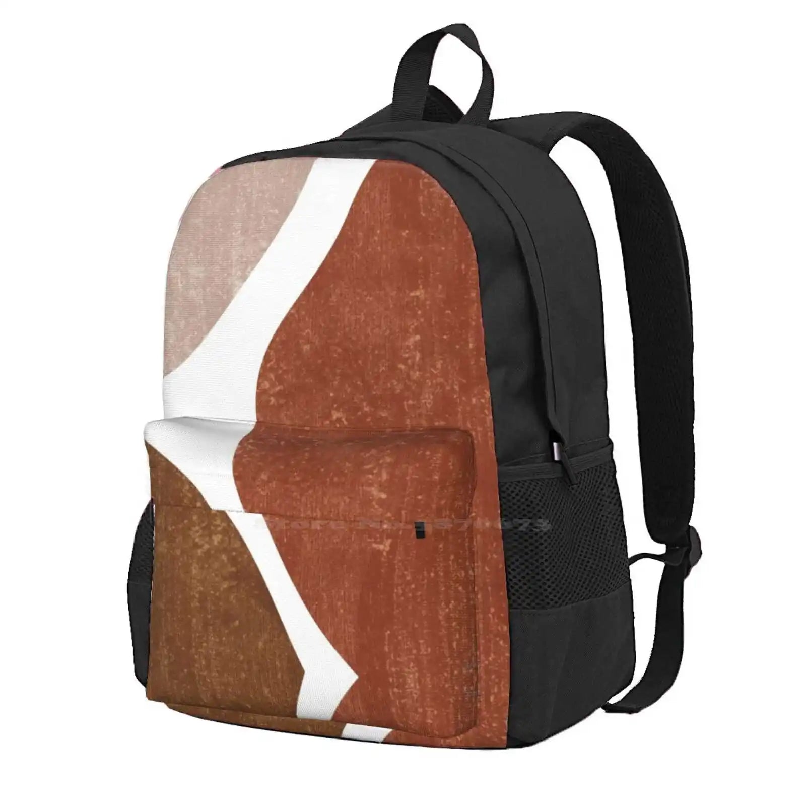 Beige and Brown Backpack