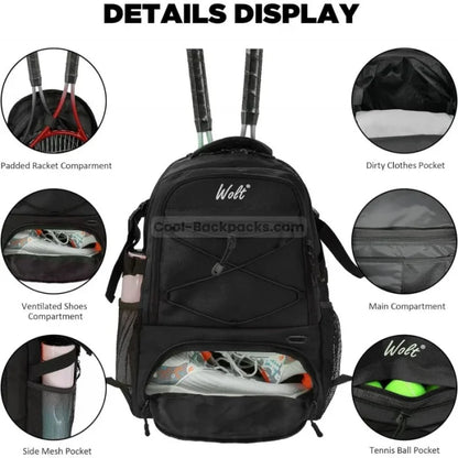 2 Racket Tennis Backpack