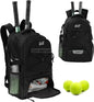 2 Racket Tennis Backpack - Black