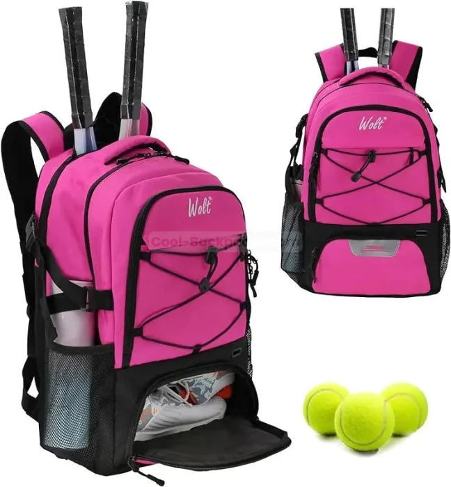 2 Racket Tennis Backpack - Pink