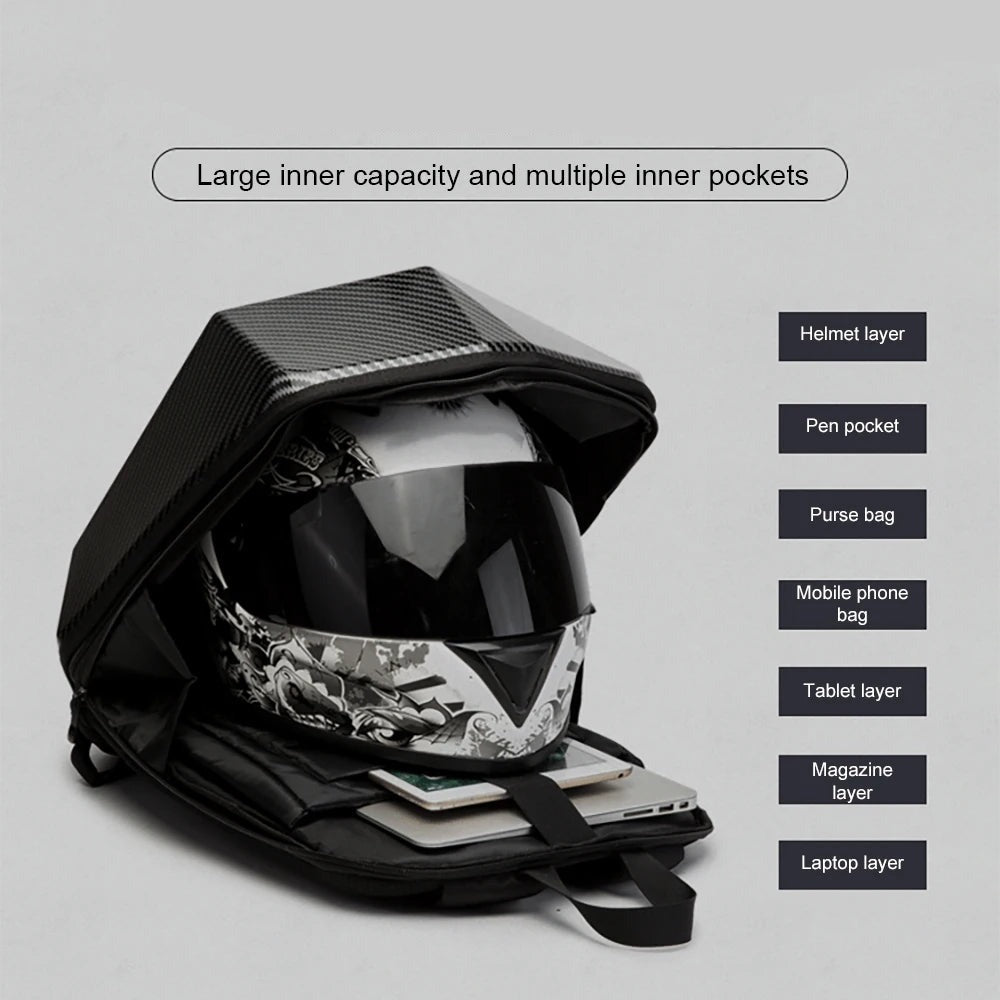 Carbon Fiber Motorcycle Backpack