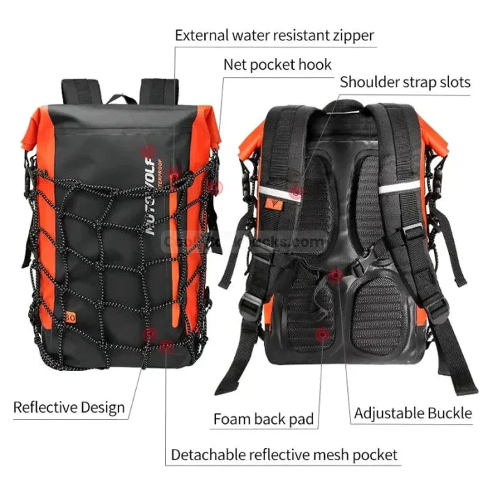 40L Motorcycle Backpack