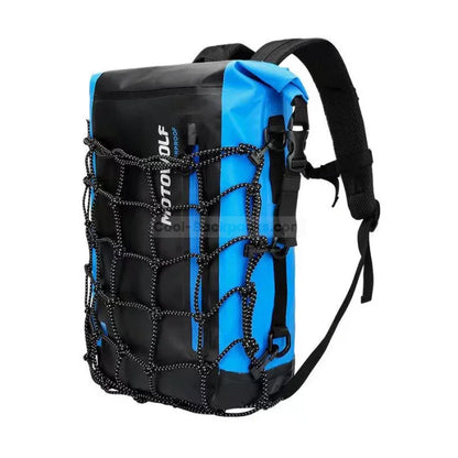 40L Motorcycle Backpack - Blue