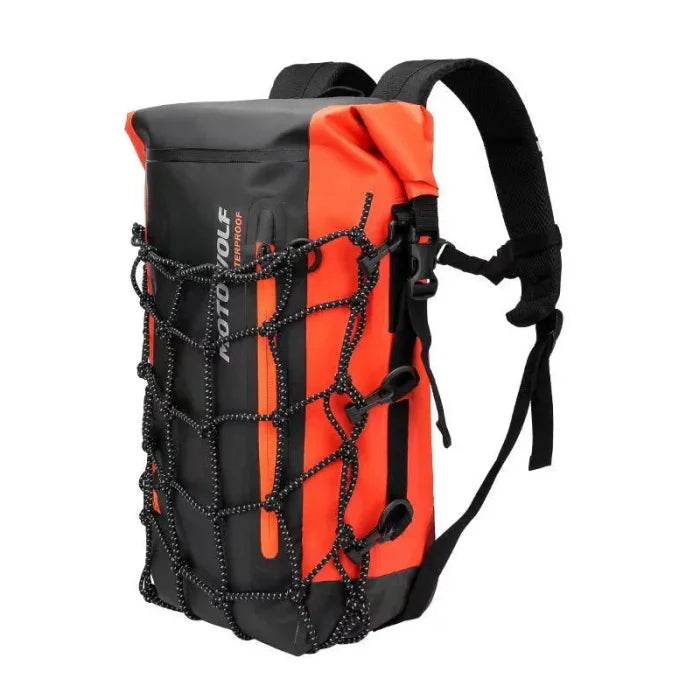 40L Motorcycle Backpack - Red