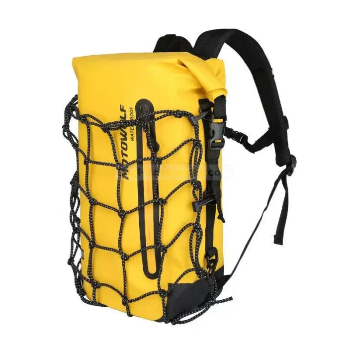 40L Motorcycle Backpack - Yellow