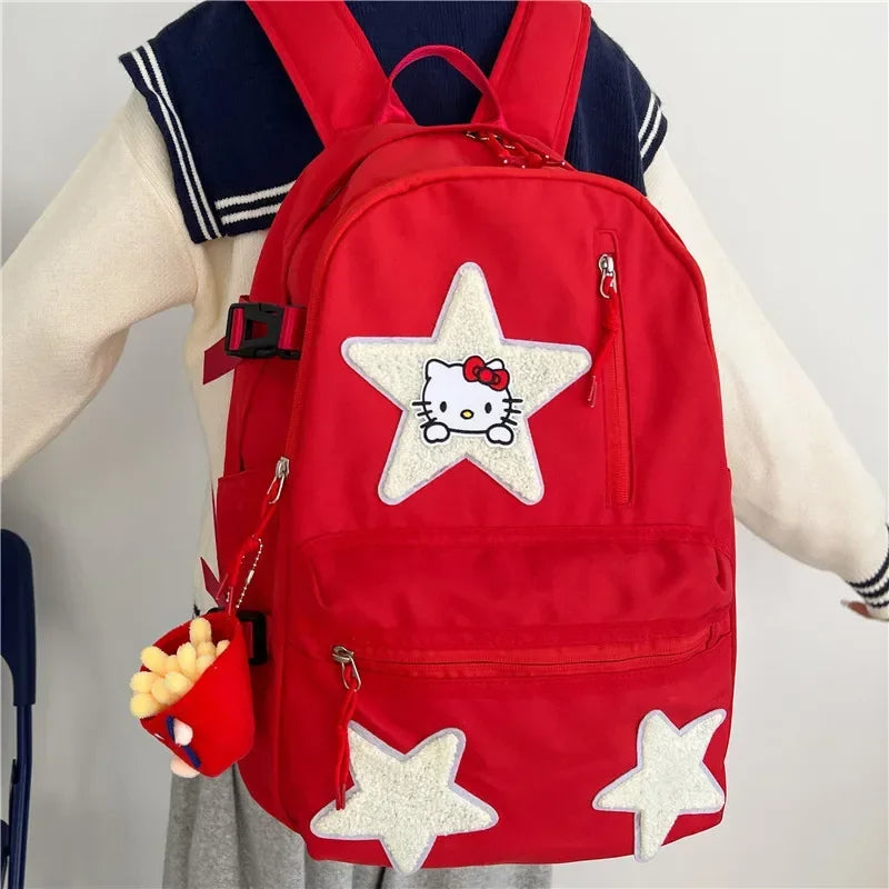 Red middle school backpack