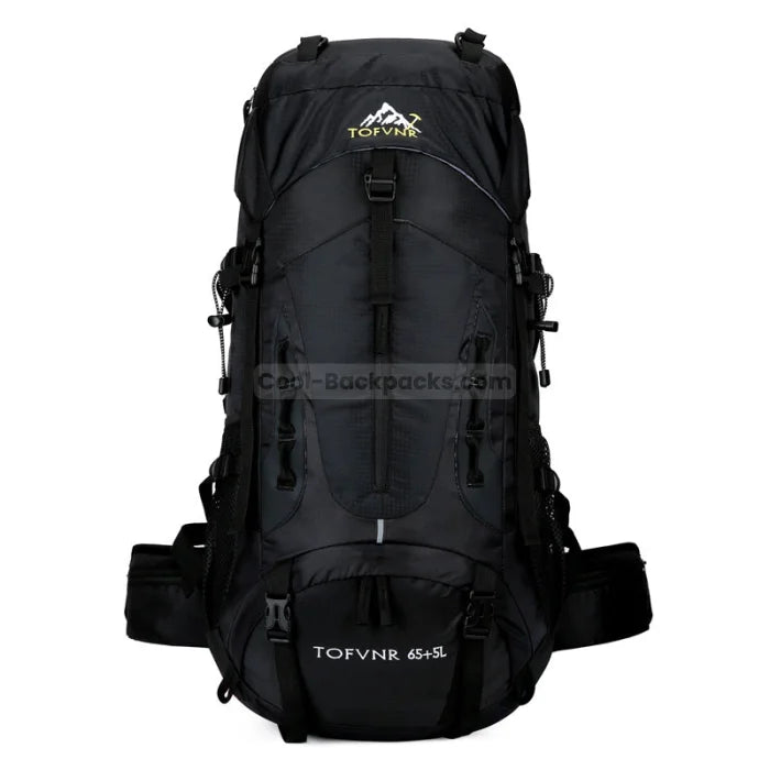 70L Hiking Backpack - Black
