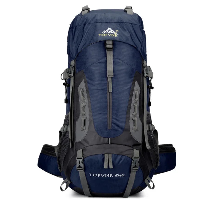 70L Hiking Backpack - Navy blue