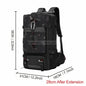 80L Travel Backpack - Black camo